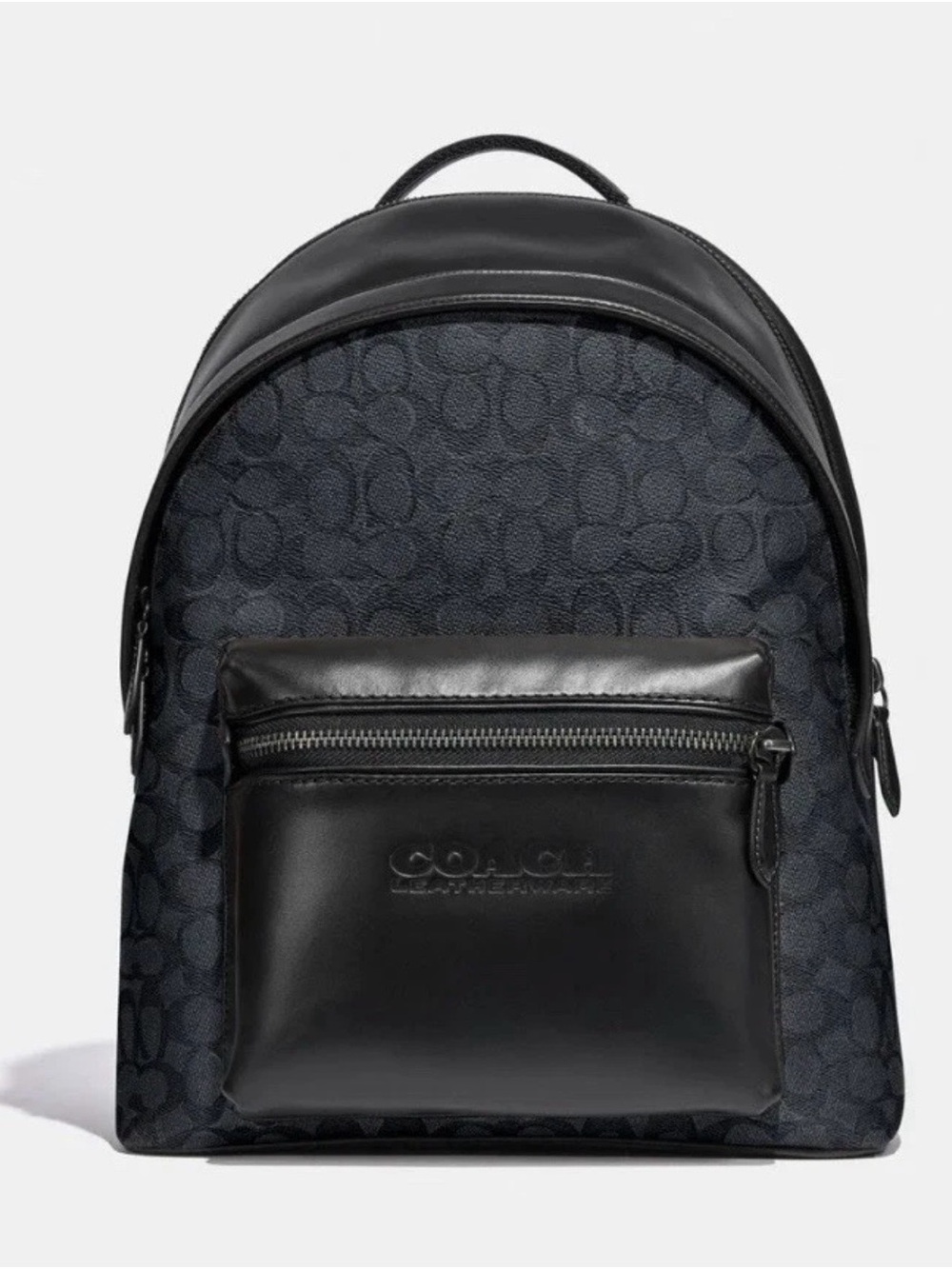 Coach Men's Signature Canvas Backpack in Black/Grey